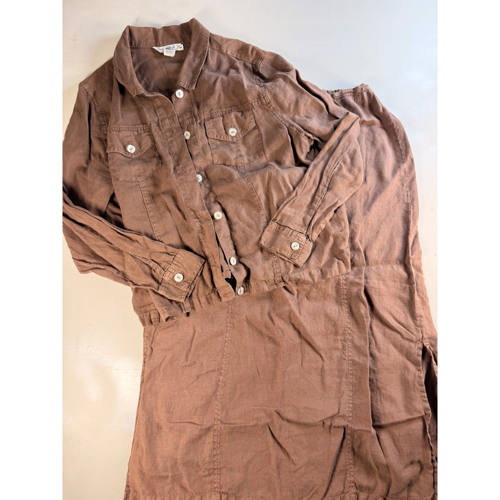 Fresh Produce Skirt Set Womens M Brown vintage Cotton Jacket Maxi 2pc Skirt Set